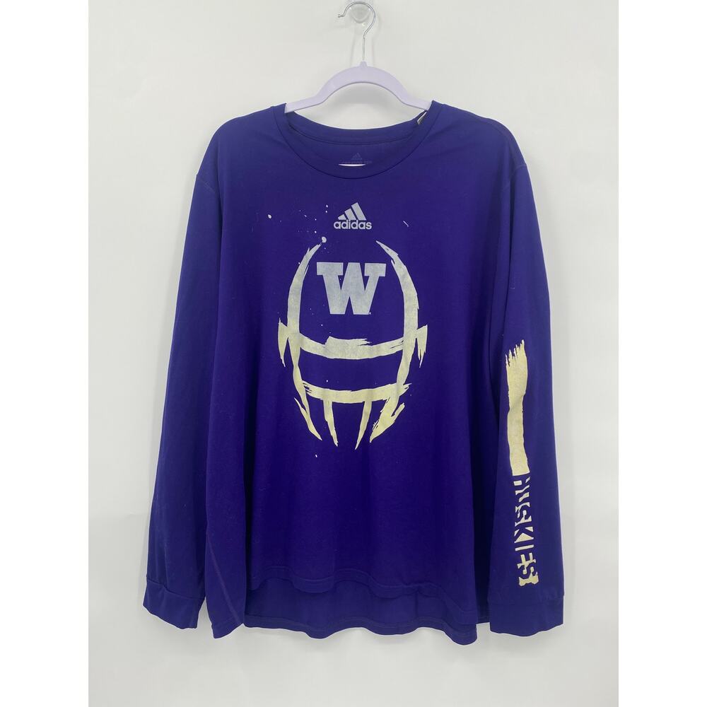 Adidas Creator Tee Purple Gold UW U Dub University of Washington 2XL